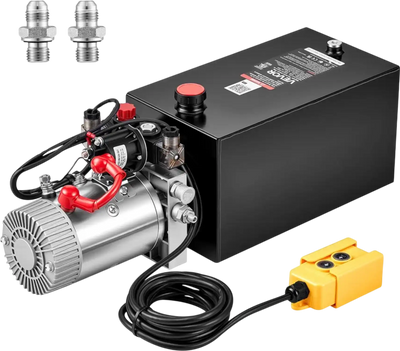 Vevor Hydraulic Pump 10 Qt Double Acting Trailer Power Unit New