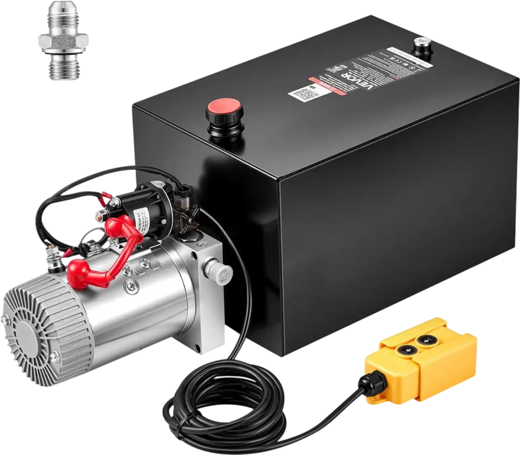 Vevor Hydraulic Pump 20 Quart Single Acting Power Unit for Dump Trailer Car Lifting Horizontal Installation New