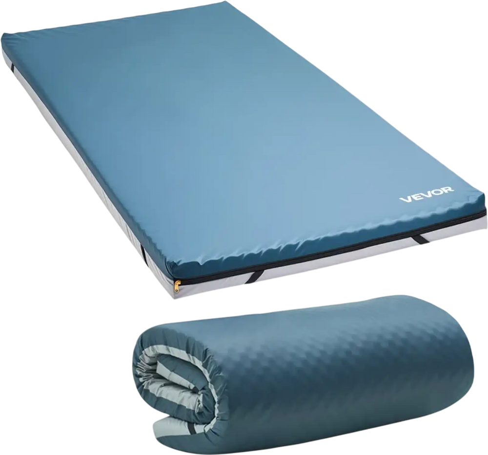 VEVOR Hospital Bed Mattress, 300 lbs Load, Long Term Care Pressure Redistribution Medical-Grade Dual Layer Foam Mattress, Waterproof for Bedsore Treatment Nursing Homes and Home Care, 34 x 76 x 3.5 in