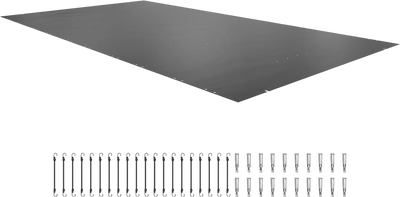 VEVOR Pool Safety Cover Fits 10.5x18.6ft Rectangle Inground Pools, Safety Pool Cover with Drainage Holes, Mesh Pool Cover for Swimming Pool, PVC Winter Safety Cover, Dark Grey