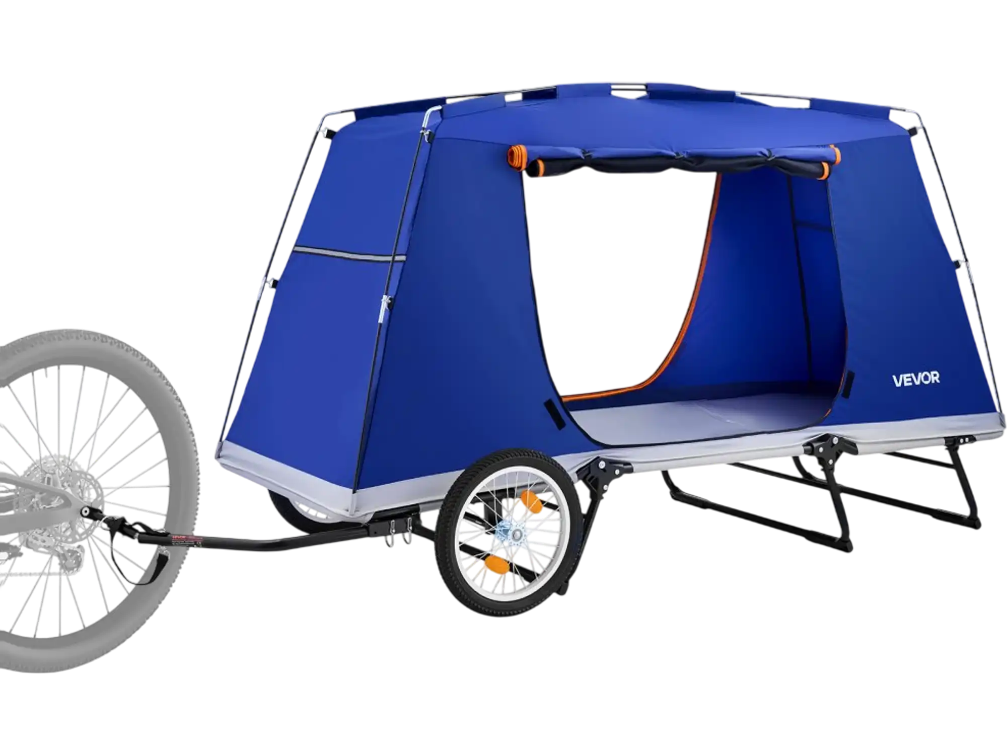 Vevor Bike Camper Trailer Tent Folding Bicycle Wagon New