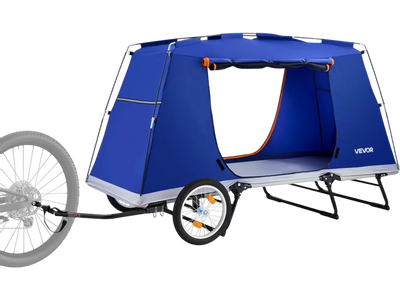 Vevor Bike Camper Trailer Tent Folding Bicycle Wagon New