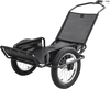 VEVOR Bike Cargo Trailer 320 lbs Load Heavy-Duty Bicycle Game Cart Foldable, All-Purpose Utility Trailer with 16-Inch Wheels for Any Terrain, Off-Road, Carbon Steel Frame, Fits 22-28 in Bike Wheels