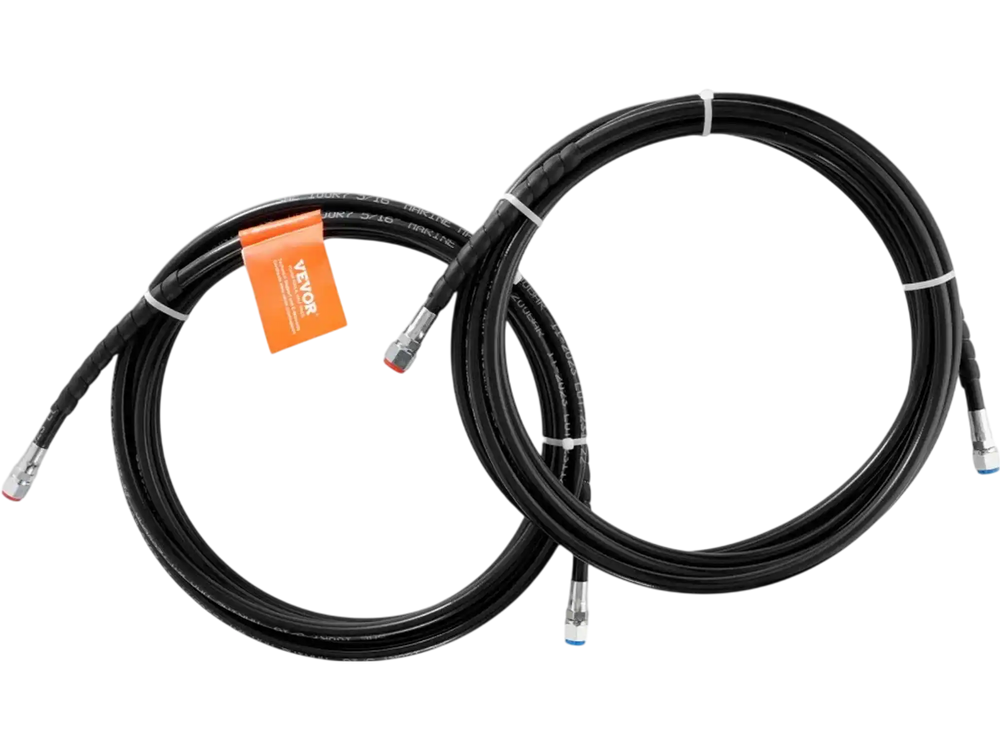 VEVOR Outboard Hose Kit, 20 ft Hydraulic Steering Hose, 2-Piece Leak-Proof TPEE Hydraulic Boat Hoses, Compatible with Marine Hydraulic Outboard Steering Boat System up to 300 HP