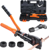 VEVOR Copper Pipe Crimping Tool, Hydraulic Driven Press Tool with 1/2", 3/4", 1" VUS Jaws, Copper Tube Fittings Pipe Crimpers for Narrow Spaces and Tee Fittings