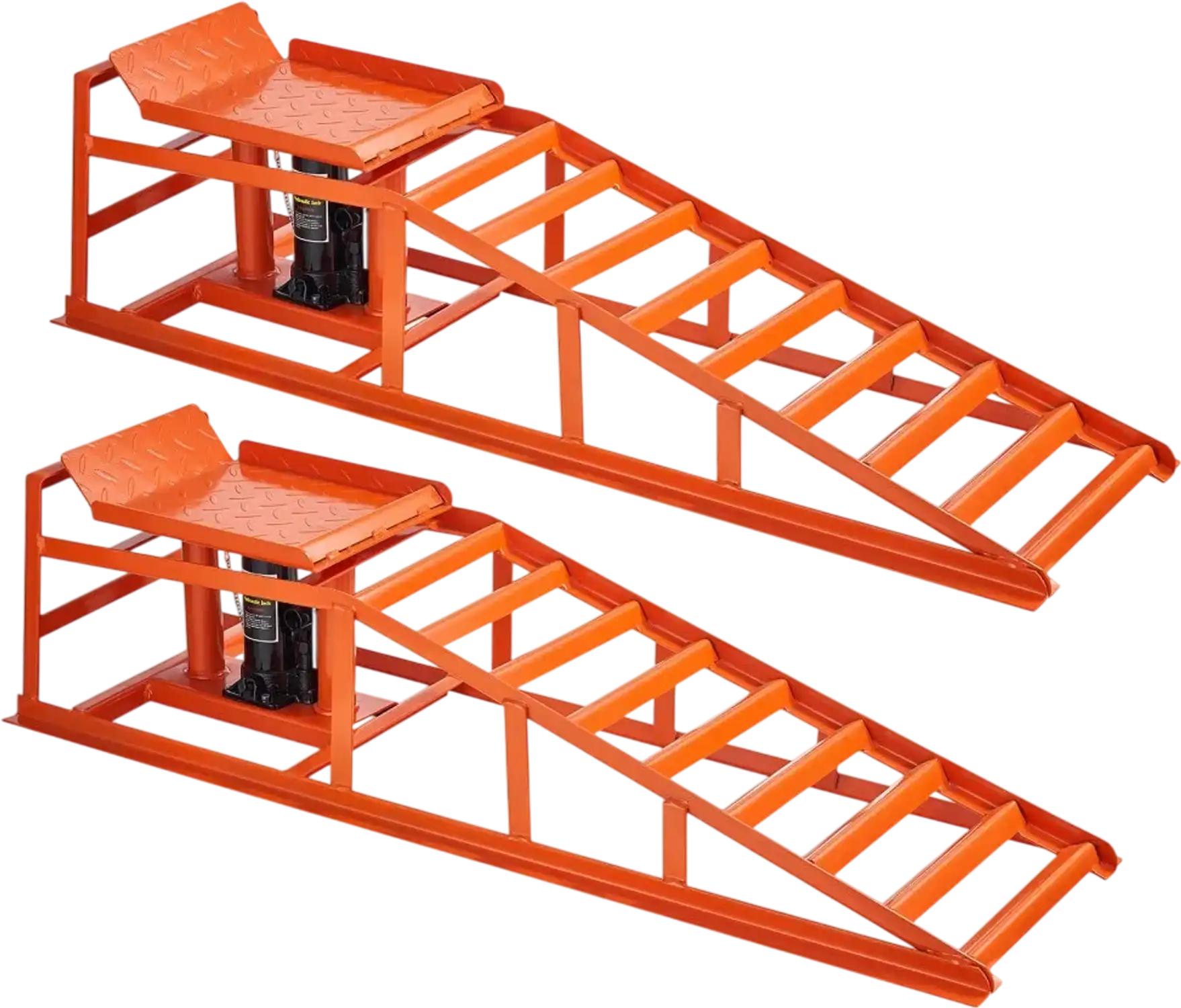 Vevor Hydraulic Car Ramps Heavy Duty 11,000 lbs 2-Pack Adjustable Lift Vehicle Ramps New