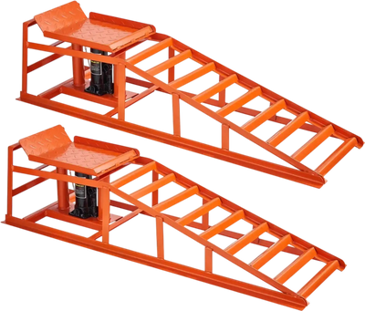 VEVOR Hydraulic Car Ramps, 2 PCS 11000 lbs 5T, 10-14.2 Inch Lift Height, Heavy Duty Hydraulic Vehicle Ramps, Portable Car Lifts for Home Garage Maintenance and Oil Changes, Truck Vehicle Auto Repair