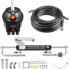 VEVOR Hydraulic Steering Kit, 90 HP, Marine Boat Hydraulic Steering System, with 6.9 MPa/1000 psi Helm Pump, Two-Way Lock Cylinder, and 20 ft High-Strength Hoses, for Single Station, Single-Engine Use