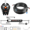 VEVOR Hydraulic Steering Kit, 90 HP, Marine Boat Hydraulic Steering System, with 6.9 MPa/1000 psi Helm Pump, Two-Way Lock Cylinder, and 24 ft High-Strength Hoses, for Single Station, Single-Engine Use