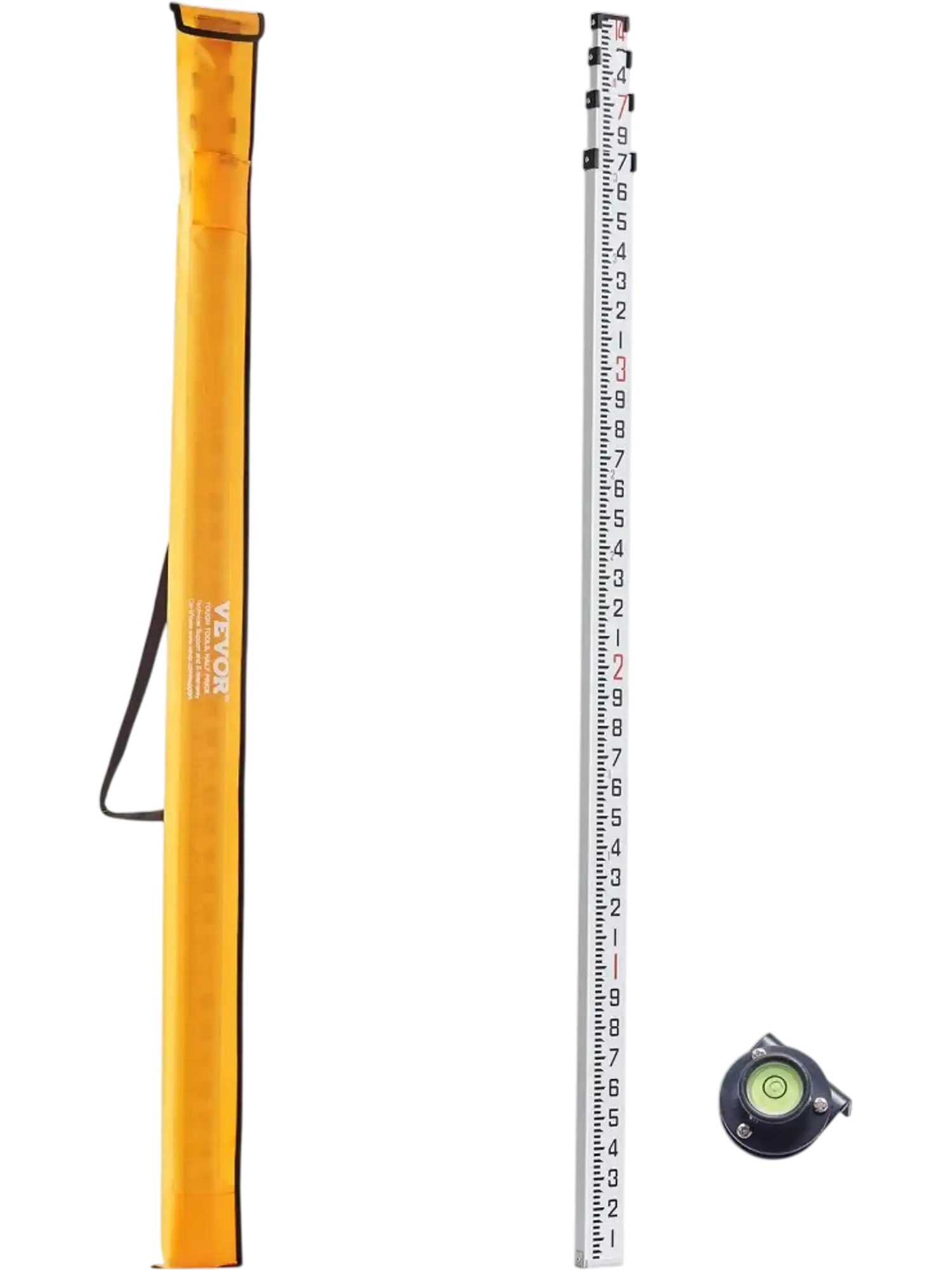 Vevor Grade Rod 14' Double-Sided Telescopic Measuring Rod New