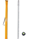VEVOR Aluminum Grade Rod, 14-Feet/10ths 6 Sections Telescopic Measuring Rod,Double-Sided Scale 1/10 ft Leveling Rod Stick,Aluminum Alloy Survey Rod w/ Bubble Level&Carrying Bag for Houses,Walls,Floors