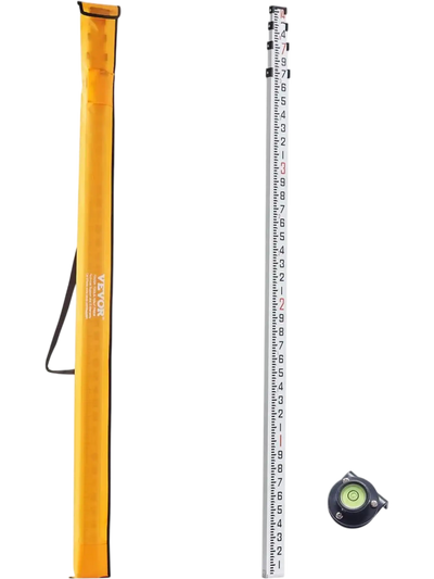 Vevor Grade Rod 14' Double-Sided Telescopic Measuring Rod New