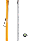 VEVOR Aluminum Grade Rod, 16-Feet/8ths 4 Sections Telescopic Measuring Rod,Double-Sided Scale 1/8in Leveling Rod Stick,Aluminum Alloy Survey Rod with Bubble Level &Carrying Bag for Houses,Walls,Floors