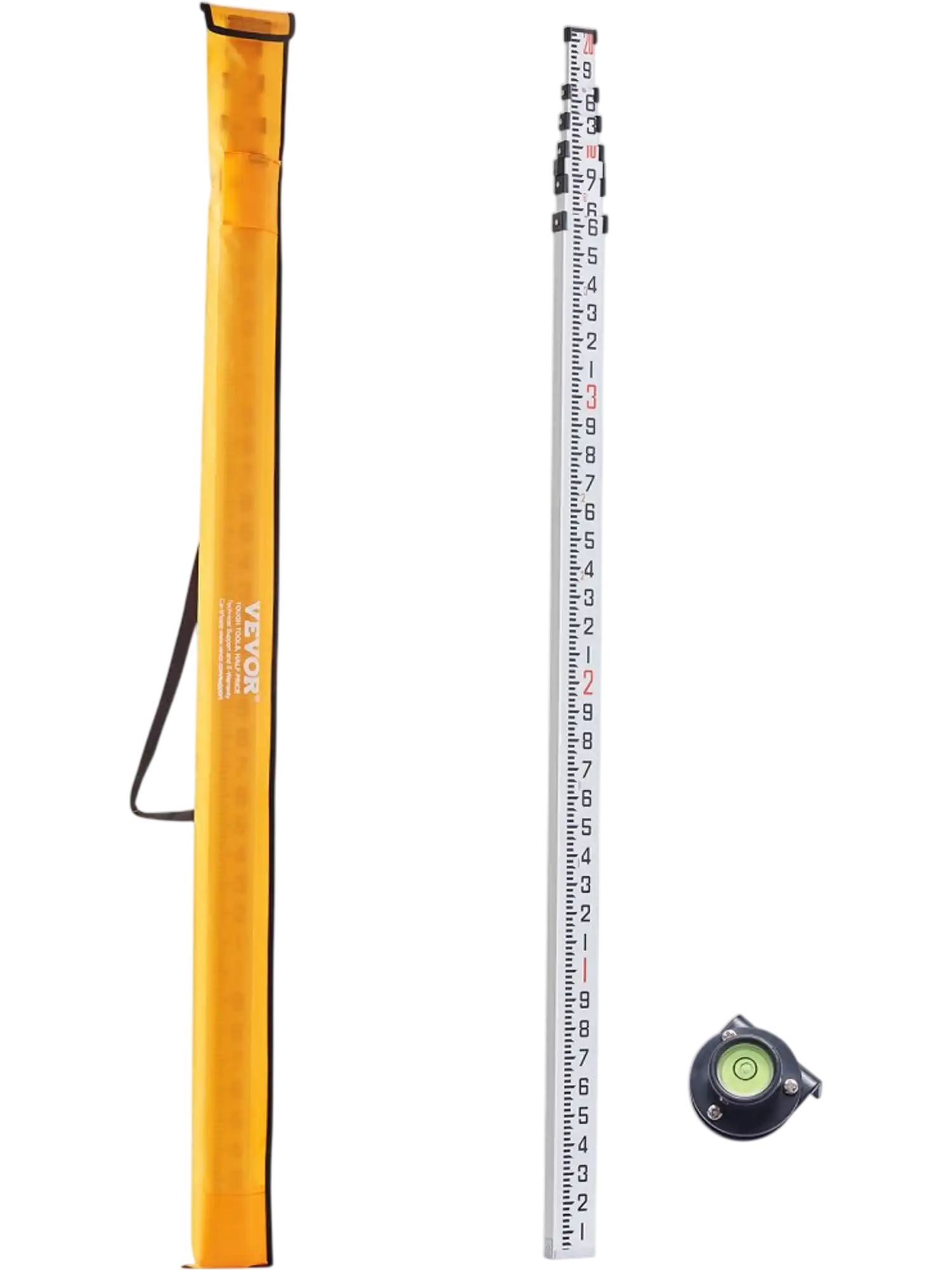 Vevor Measuring Rod 20' Telescopic Aluminum Grade Rod New