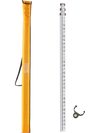 VEVOR Aluminum Grade Rod, 9-Feet/10ths 3 Sections Telescopic Measuring Rod,Double-Sided Scale 1/10ft Leveling Rod Stick,Aluminum Alloy Survey Rod with Bubble Level&Carrying Bag for Houses,Walls,Floors