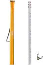 VEVOR Aluminum Grade Rod, 9-Feet/8ths 3 Sections Telescopic Measuring Rod, Double-Sided Scale 1/8in Leveling Rod Stick,Aluminum Alloy Survey Rod with Bubble Level &Carrying Bag for Houses,Walls,Floors