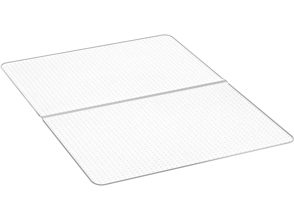VEVOR Chair Mat, 60 x 46-inch Office Chair Mat for Low Pile Carpeted Floors, Clear Floor Protector Rug with Studded, Non-Slip & Easy to Clean, Smooth Glide Under Desk Rug for Home Office (Rectangular)