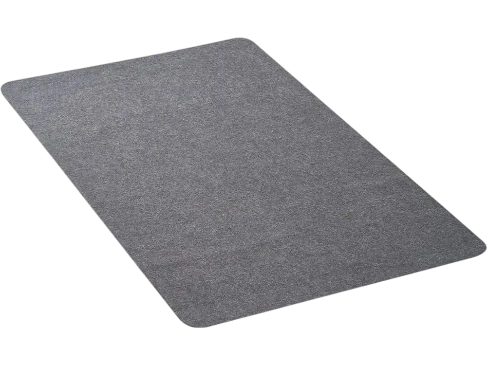 VEVOR Chair Mat, 55 x 35-inch Office Chair Mat for Hard Floors, Floor Protector for Rolling Chairs, Polyester Surface, Non-Slip & Easy to Clean, Smooth Glide Under Desk Rug for Home Office (Dark Grey)