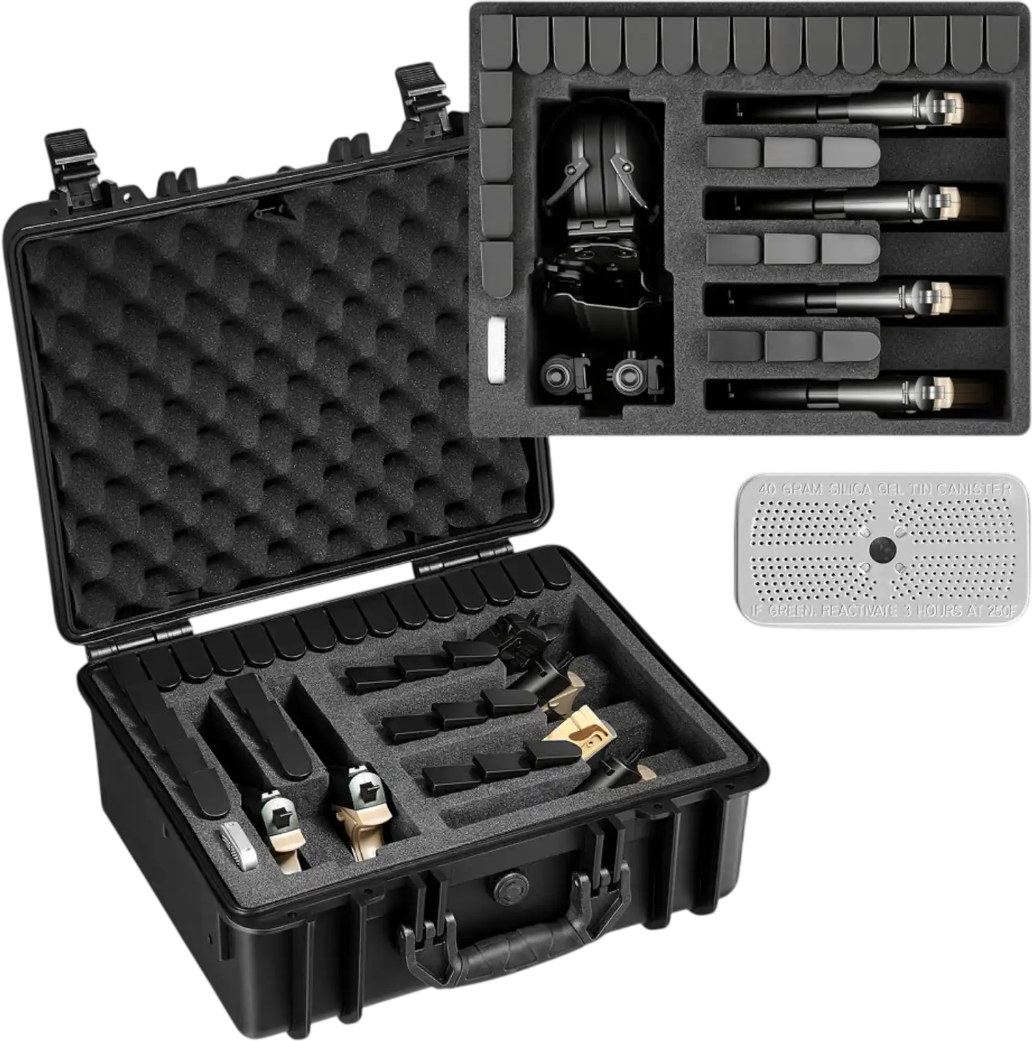 Vevor Pistol Case Heavy-Duty Hard Gun Case 18.7
