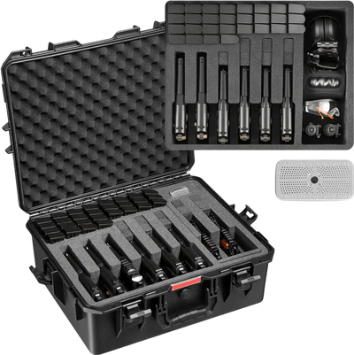 Vevor Hard Pistol Case Waterproof Heavy-Duty Gun Storage Box 21.9