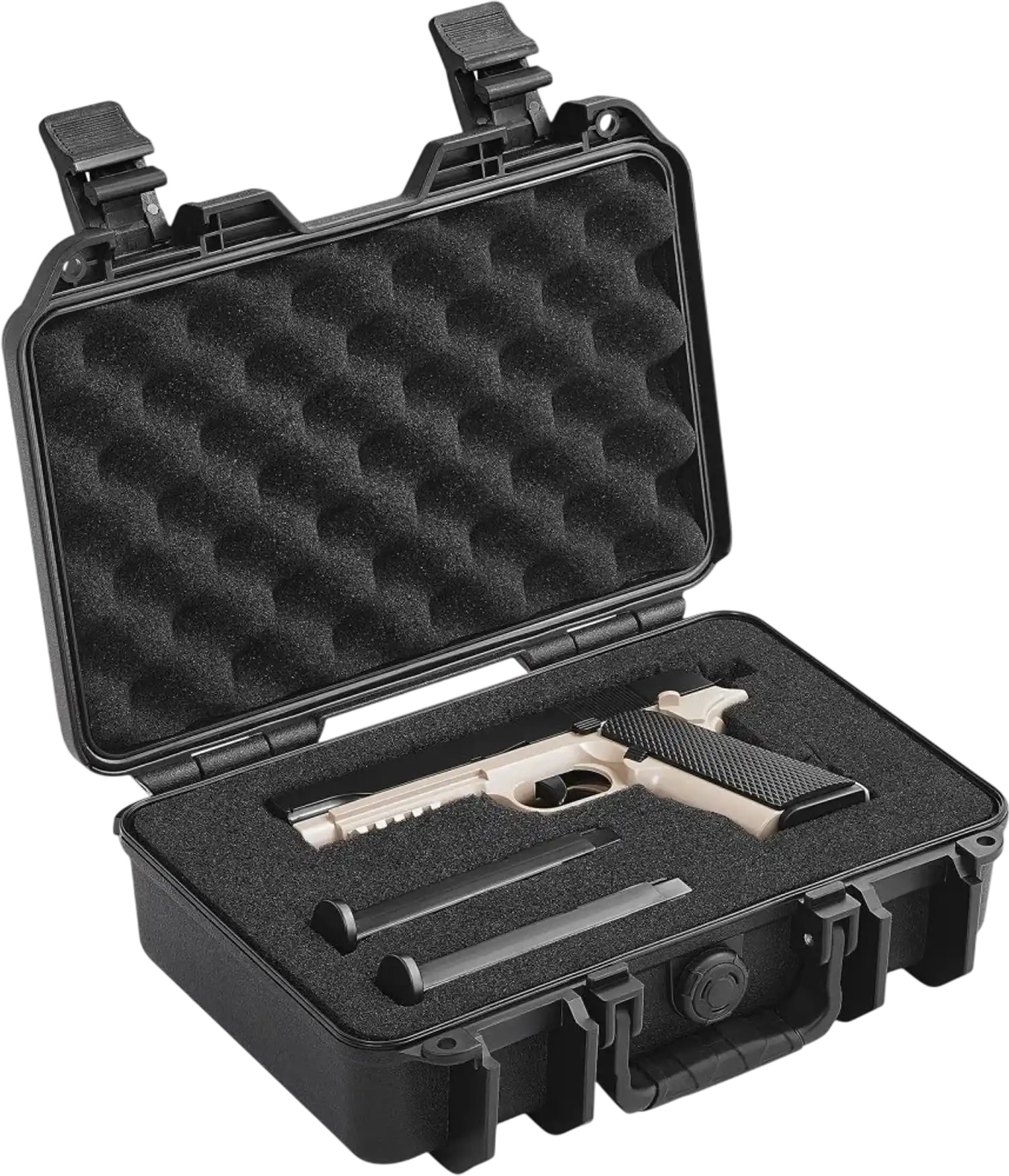 Vevor Pistol Case Waterproof Lockable Hard Gun Case for 1 Pistol 12.6