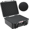 VEVOR Hard Pistol Cases with Pre-cut PU Foam, Waterproof & Dustproof Hard Gun Case for 6 Pistol, 19.3×17.1×8.3 in Lockable Pistol Case, Black