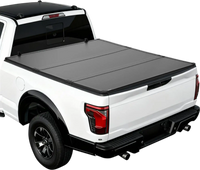 VEVOR Hard Tri-Fold Truck Bed Tonneau Cover, Compatible with 2015-2025 Ford F150 6.5 ft (78.9 in) Standard Bed, Waterproof Fiberglass Hard Folding Truck Tonneau Cover with Aluminum Alloy Support Bar