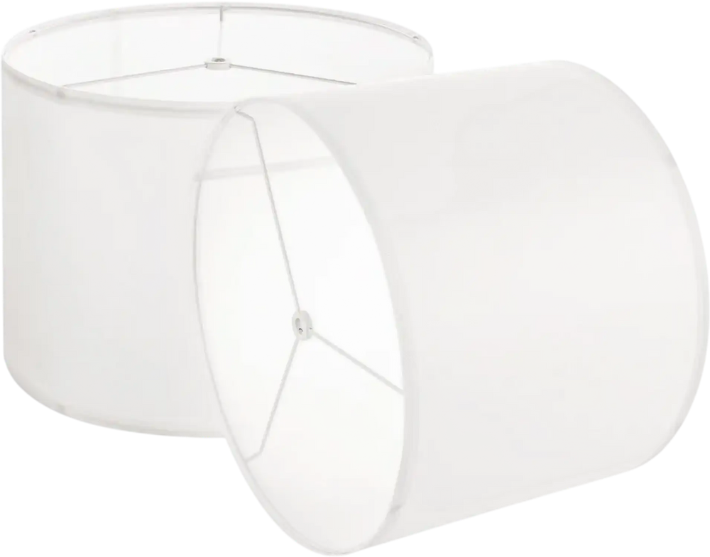 VEVOR Drum Lamp Shade 2 Set, 13 in Top x 13 in Bottom x 10 in High, Medium Drum Linen Lampshade, Replacement Lamp Shade for Table Lamps Floor Lamps Pendant Lights, Easy Assembly Required (Off-white)