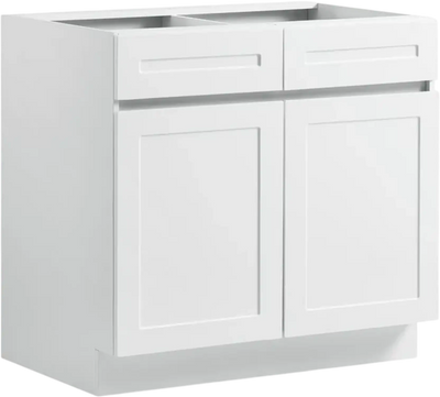 VEVOR White Shaker Base Cabinet Ready to Assemble, 36