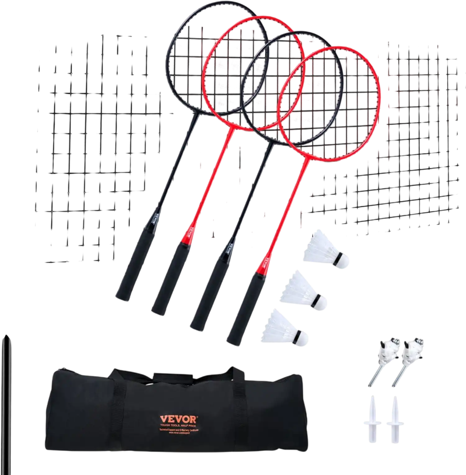 Vevor Badminton Net Set Portable Outdoor Backyard Beach Park Game Kit New