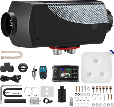 VEVOR 8KW Diesel Air Heater Muffler Diesel Heater 12V Remote Control Diesel Parking Heater with LCD Switch for Car Trucks Motorhome Boat and Bus