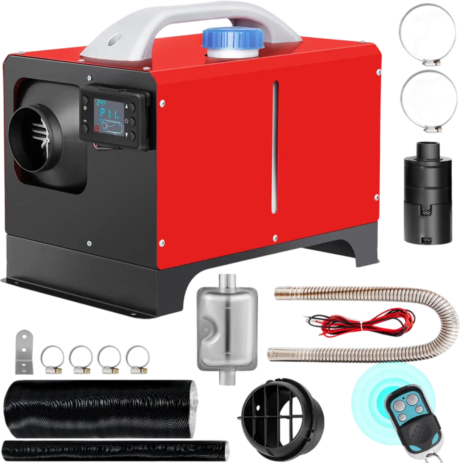 Vevor Diesel Air Heater 12V 5KW Parking Heater with LCD Remote Control New