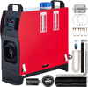 VEVOR 5KW Diesel Air Heater All in One 12V Diesel Parking Heater Silencer 5000W Diesel Heater Remote Control with LCD Switch for RV Motorhome Bus and Trailer