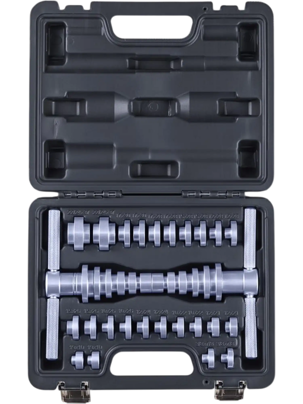 VEVOR Bearing Press Kit, 25 Pcs, Bearing Race and Seal Driver Set with Bushings & Wrenches, Bushing Driver Tool Set, Heavy Duty Aluminum Alloy Seal Removal Installation Tool Kit with Storage Case