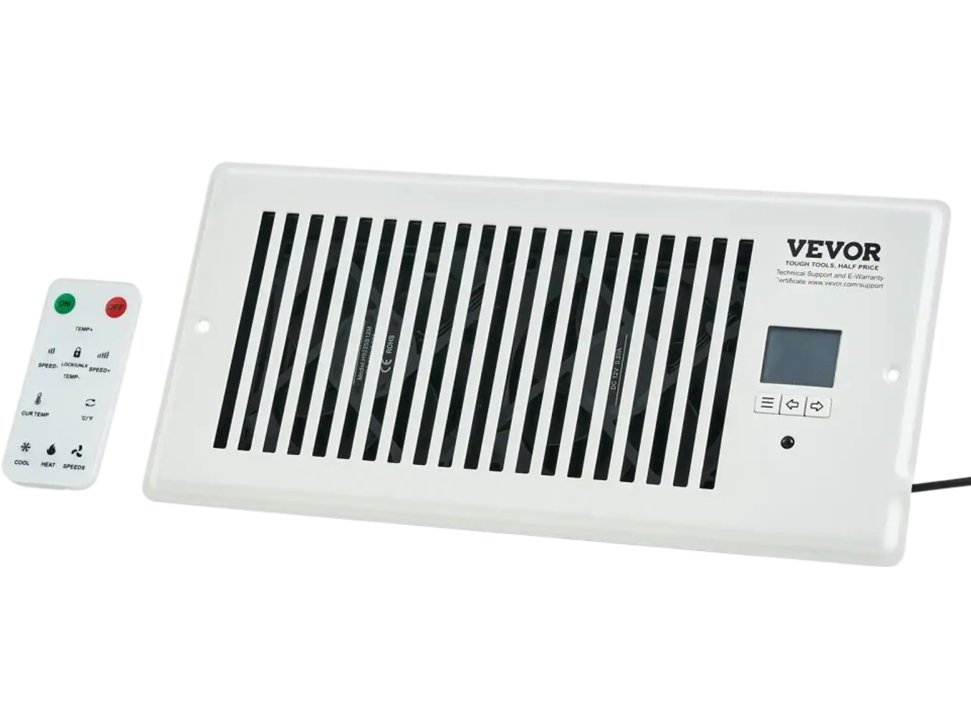 Vevor Register Booster Fan Quiet Smart Vent Booster Fan 4