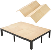 VEVOR Bunkie Board, Queen Size 76.8 x 58.3 in, Foldable Bed Board Under Mattress with Nylon Webbing, Plywood, Rounded Edges, Anti-Sag Design for Metal Frames, Sleeper Sofas, Platform and Bunk Beds