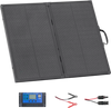 VEVOR 100W Foldable Solar Panel with Frame, 16BB N-Type Portable Monocrystalline Solar Panel Charger 24% Efficiency, IP67 Waterproof with 30A PWM Controller & MC4 Output for Camping, Hiking, RV Trips