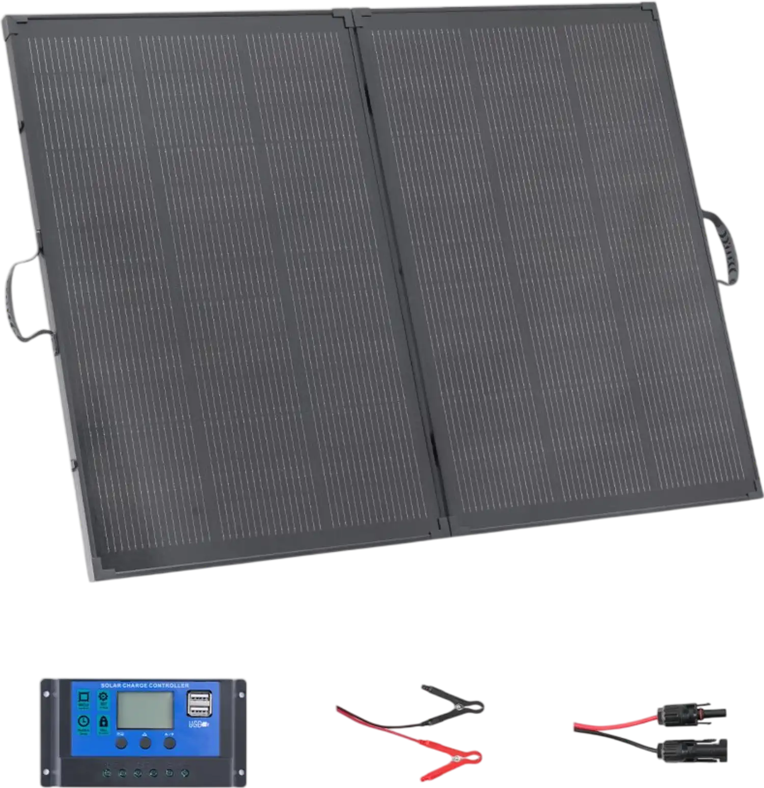 Vevor Solar Panel 200W Foldable Portable Monocrystalline Charger New