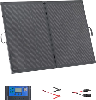 Vevor Solar Panel 200W Foldable Portable Monocrystalline Charger New