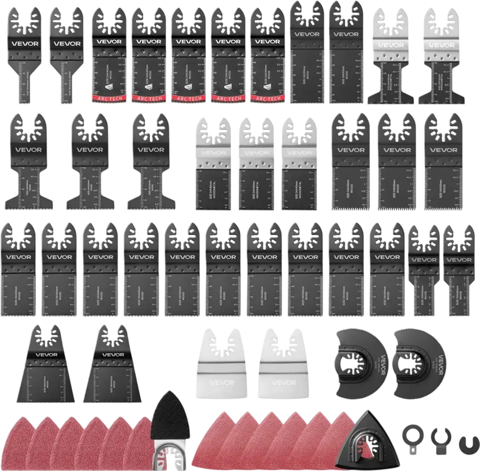 Vevor Oscillating Tool Blade Kit 160-Piece Universal Multi Tool Blades and Sanding Set New