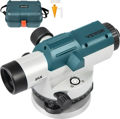 Vevor Automatic Optical Level 26X Waterproof Builders Level Kit New