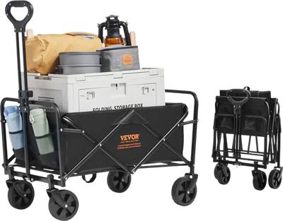 Vevor Wagon Foldable Beach Cart 220 lbs 2 cu.ft New