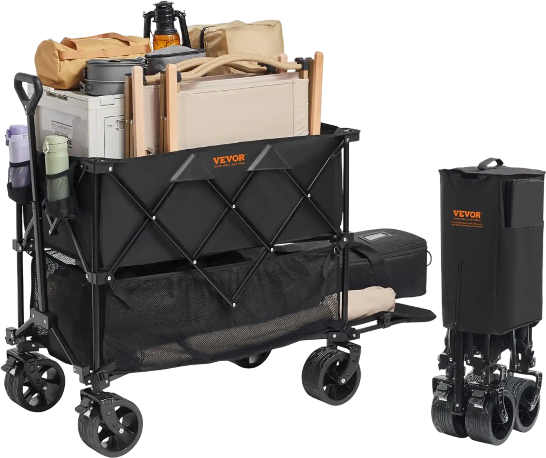 Vevor Wagon Foldable Double Decker All-Terrain Utility Cart New