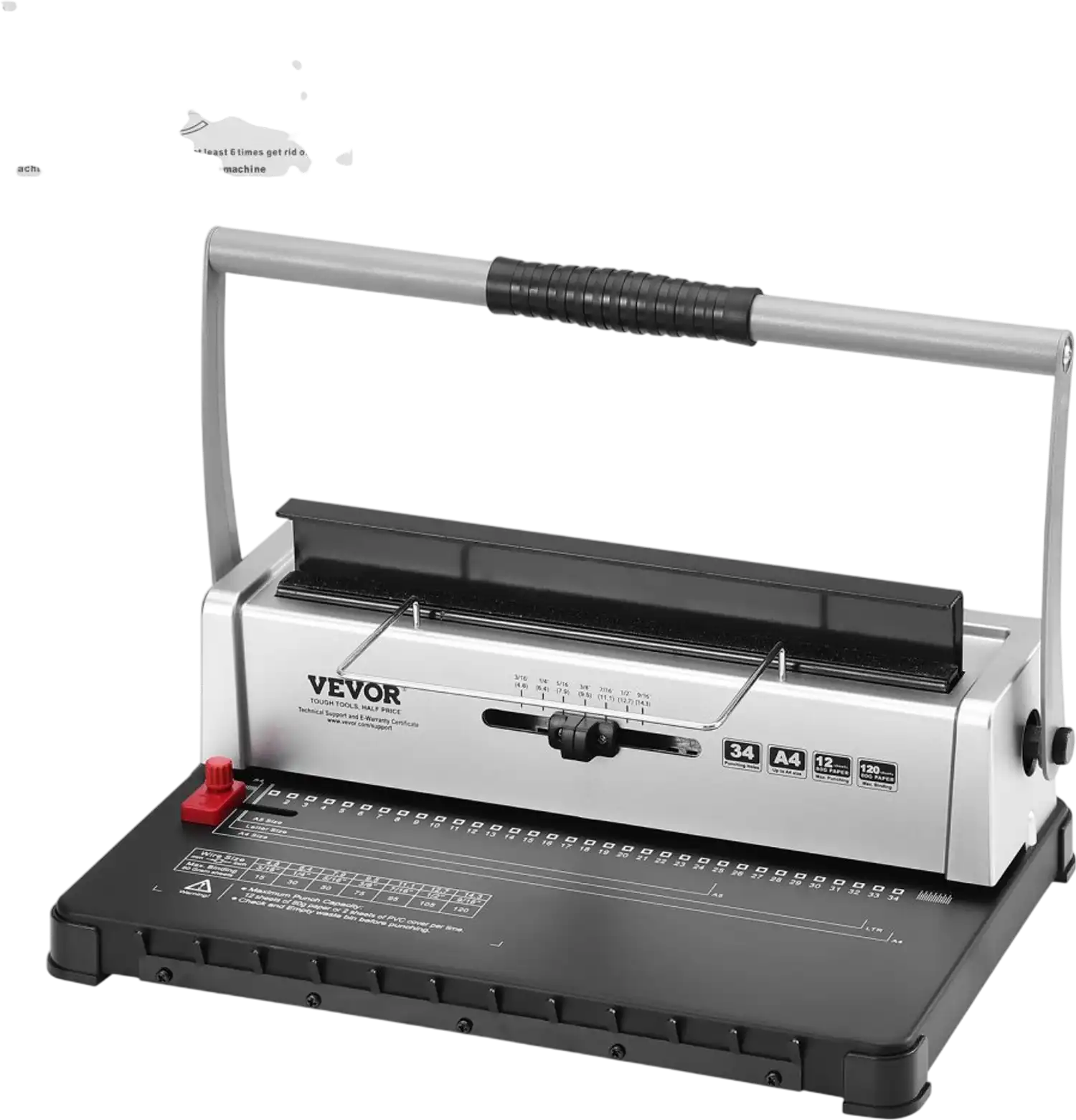 Vevor Binding Machine Coil Spiral Book Maker New