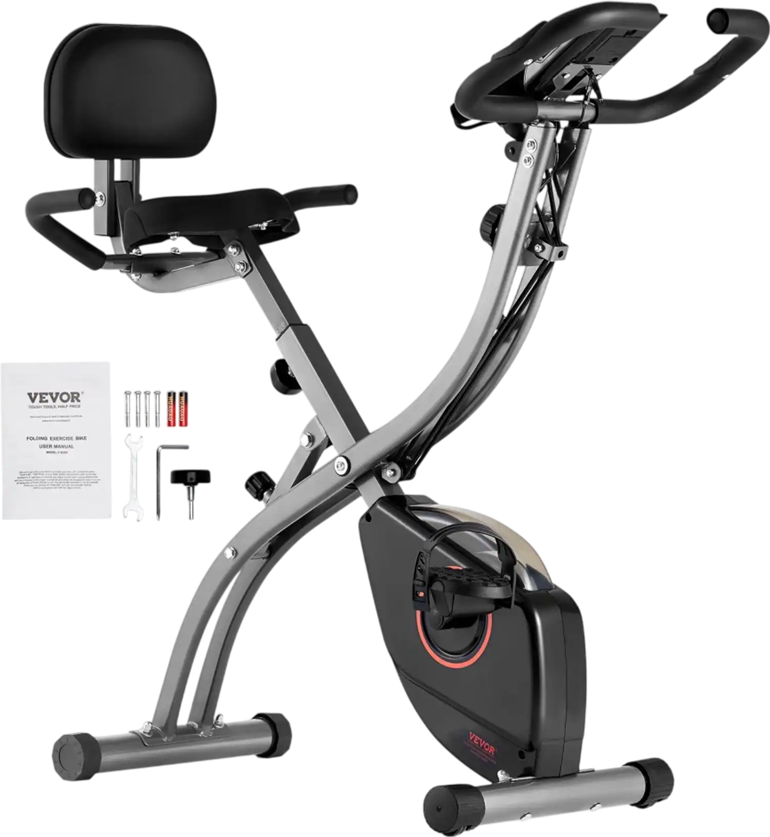 Vevor Exercise Bike Folding Magnetic Resistance Indoor Cycling Bike New