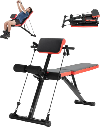 Vevor Roman Chair Adjustable Foldable Hyperextension Bench New