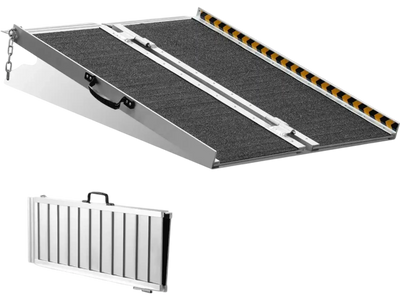Vevor Wheelchair Ramp Portable Folding Aluminum 3' Threshold Ramp New