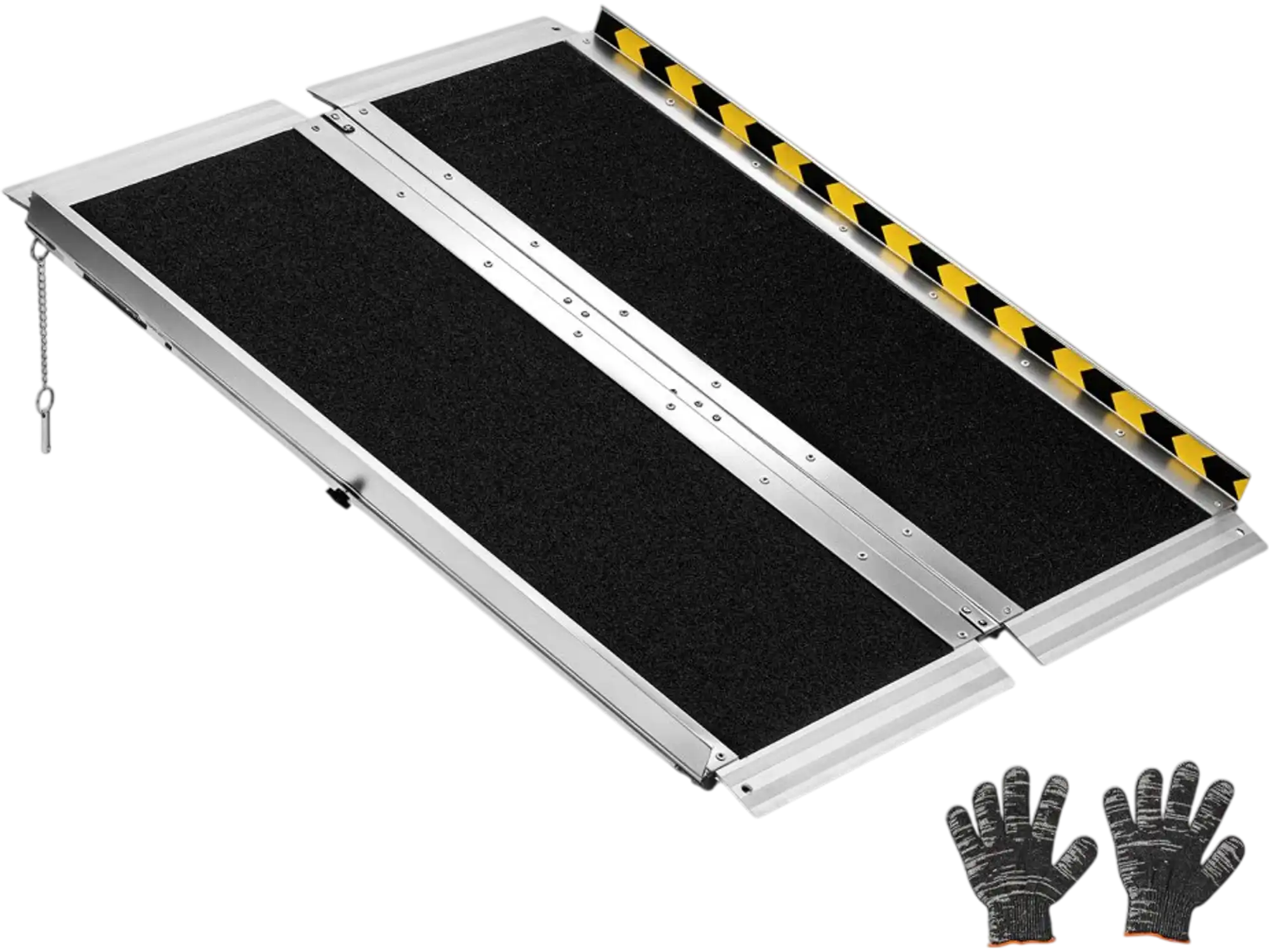 Vevor Wheelchair Ramp Portable Folding Non-Slip Aluminum 3' 800 lbs New