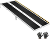 VEVOR Portable Wheelchair Ramp, 8FT, Non-Slip Aluminum Folding Handicap Ramp for Wheelchair, 800 lbs Capacity, Door Threshold Ramps for Home Steps, Stairs, Entry, Threshold, Doorways, Scooter, Curbs