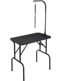 VEVOR Pet Grooming Table Arm with Clamp, 32''x18'' Dog Grooming Station, Foldable Pets Grooming Stand for Medium and Small Dogs, Free No Sit Haunch Holder with Grooming Loop, Bearing 220lbs